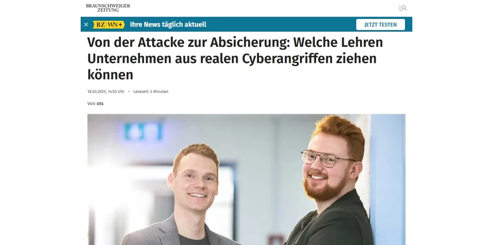 Artikel bei Braunschweiger Zeitung