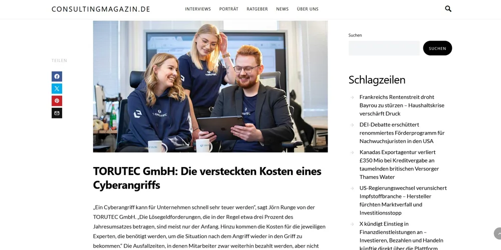 Artikel bei Consultingmagazin